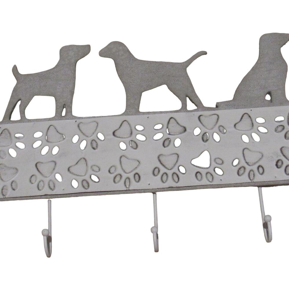 Decorative Dog Wall Hooks Plaque